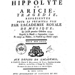 J.-Ph. Rameau: Hippolyte et Aricie